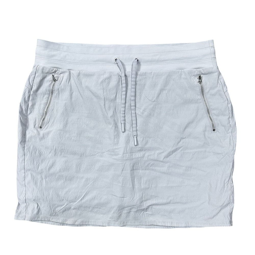 Athleta Trekkie North Skort Gray 16T Ripstop Nylon Workout Pickleball Tennis